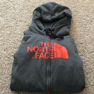 Mens north face zip up